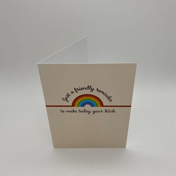 ☘️5 for $40☘️ 4 Pack of Friendly Reminder Greeting Cards Supportive & Snarky - Picture 4 of 6